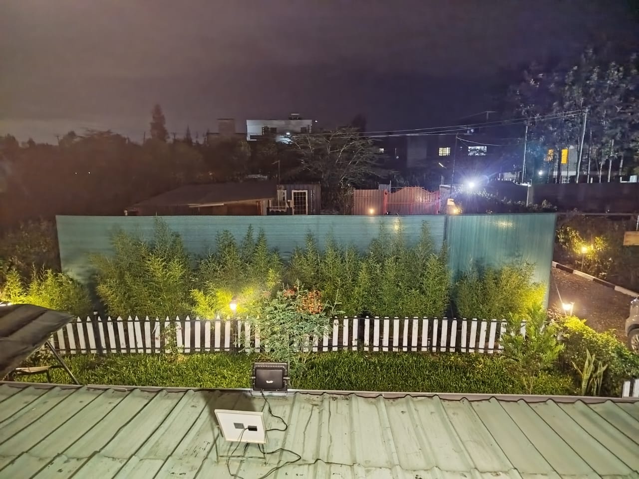 Upstairs outside dining set